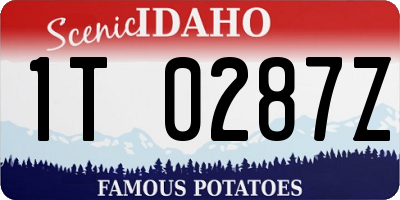 ID license plate 1T0287Z