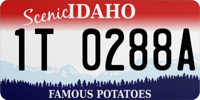 ID license plate 1T0288A