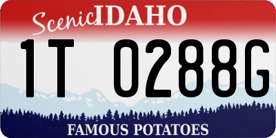 ID license plate 1T0288G
