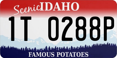 ID license plate 1T0288P