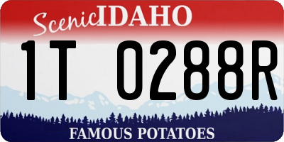ID license plate 1T0288R