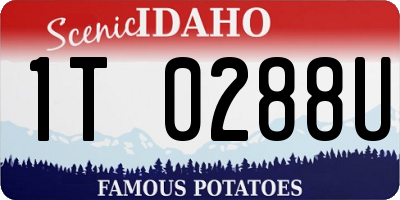 ID license plate 1T0288U