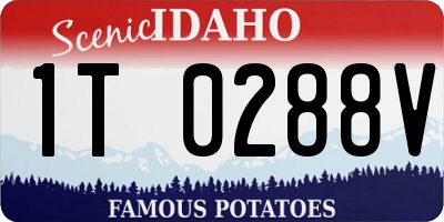 ID license plate 1T0288V