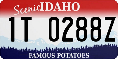 ID license plate 1T0288Z