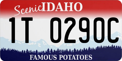 ID license plate 1T0290C