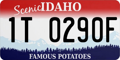 ID license plate 1T0290F