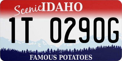 ID license plate 1T0290G