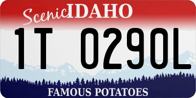 ID license plate 1T0290L