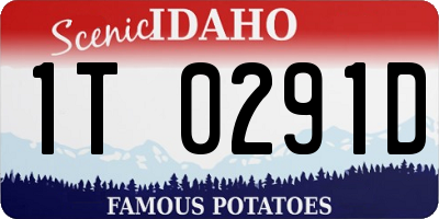 ID license plate 1T0291D