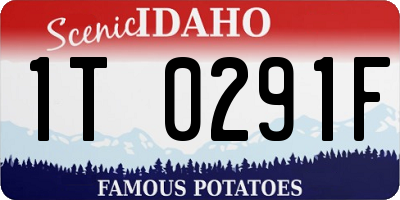 ID license plate 1T0291F