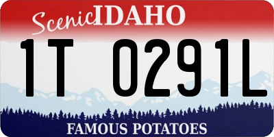 ID license plate 1T0291L