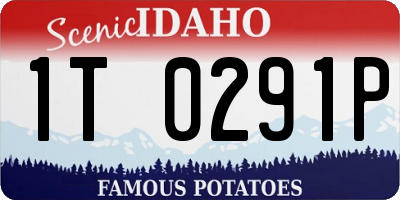 ID license plate 1T0291P