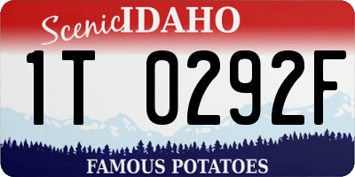 ID license plate 1T0292F