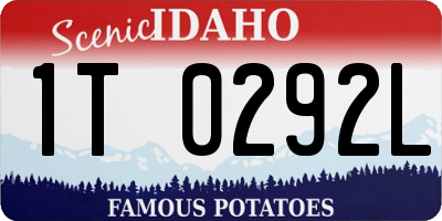 ID license plate 1T0292L