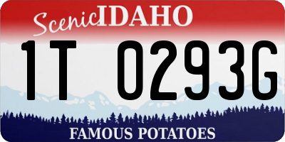 ID license plate 1T0293G