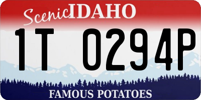 ID license plate 1T0294P