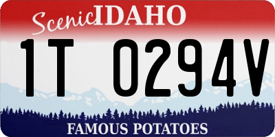 ID license plate 1T0294V