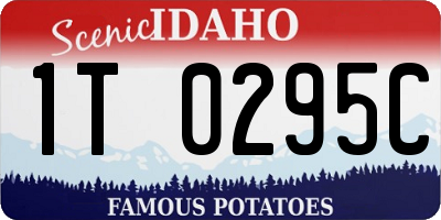 ID license plate 1T0295C