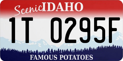ID license plate 1T0295F