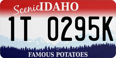 ID license plate 1T0295K