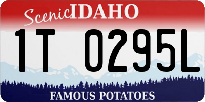 ID license plate 1T0295L