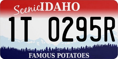 ID license plate 1T0295R