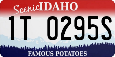 ID license plate 1T0295S
