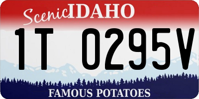 ID license plate 1T0295V