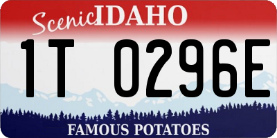 ID license plate 1T0296E