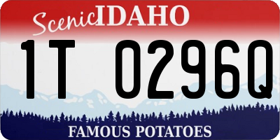 ID license plate 1T0296Q
