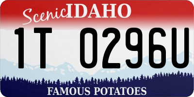 ID license plate 1T0296U