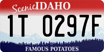 ID license plate 1T0297F