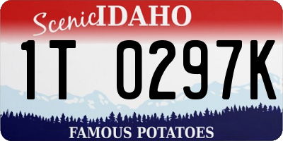 ID license plate 1T0297K