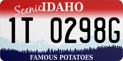 ID license plate 1T0298G
