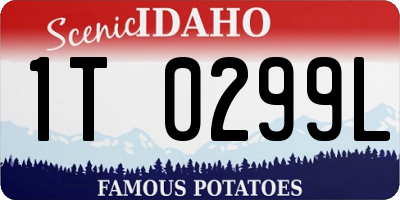 ID license plate 1T0299L