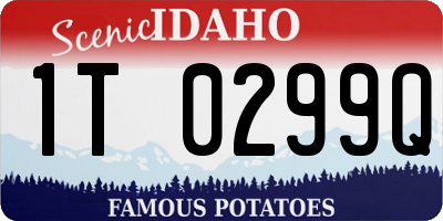 ID license plate 1T0299Q