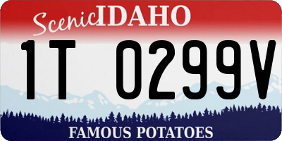 ID license plate 1T0299V