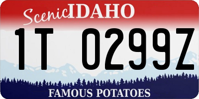 ID license plate 1T0299Z