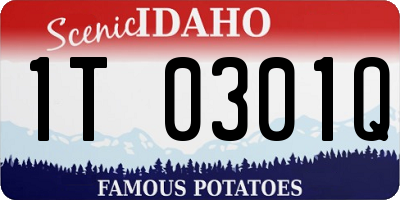 ID license plate 1T0301Q