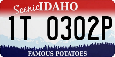 ID license plate 1T0302P