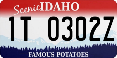 ID license plate 1T0302Z