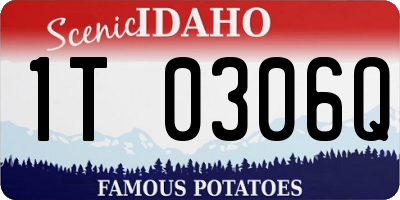 ID license plate 1T0306Q
