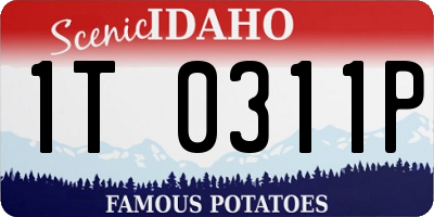 ID license plate 1T0311P