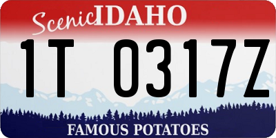ID license plate 1T0317Z