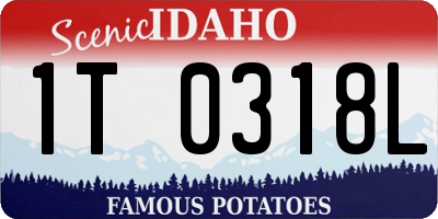 ID license plate 1T0318L