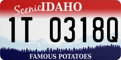 ID license plate 1T0318Q
