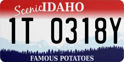 ID license plate 1T0318Y