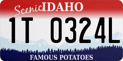 ID license plate 1T0324L