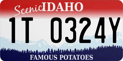 ID license plate 1T0324Y