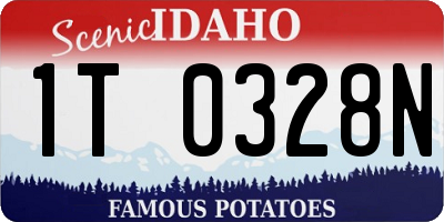ID license plate 1T0328N